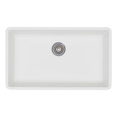 BLANCO BLANCO 440150 Precis 32 x 19 in No Hole Granite Composite Single Bowl Undermount Kitchen Sink White