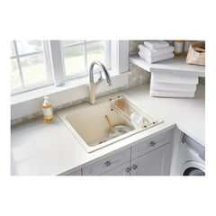 BLANCO Blanco 401926 Liven Silgranit Laundry Sink Drop In/Undermount Truffle