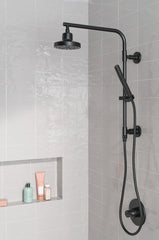 DELTA FAUCET Delta Faucet 58810-BL Emerge No Handle Multi Function Shower Column Kit in Matte Black