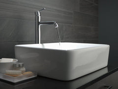 DELTA FAUCET Delta Faucet 759-DST Trinsic Single Handle Vessel Filler Bathroom Sink Faucet in Chrome
