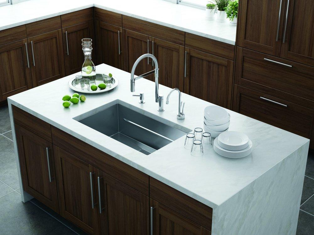 FRANKE Franke PKX11028 Peak 28-3/4 x 17-3/4 in. No Hole Stainless Steel Single Bowl Undermount Kitchen Sink