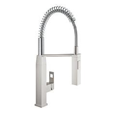 GROHE GROHE 31401DC0 Eurocube Single Handle Pull Down Kitchen Faucet in SuperSteel Infinity