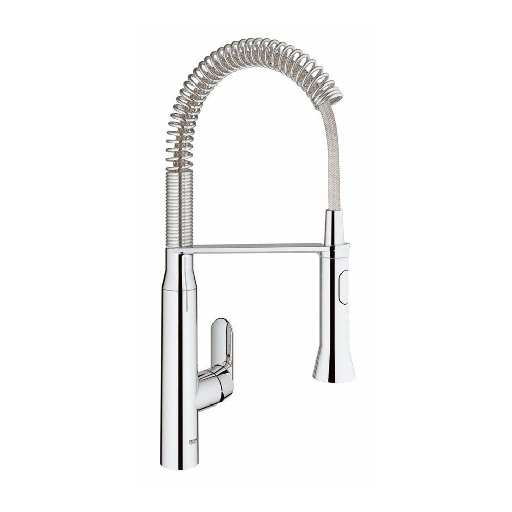 GROHE GROHE 31380000 K7 Single Handle Pull Down Kitchen Faucet in Starlight Chrome