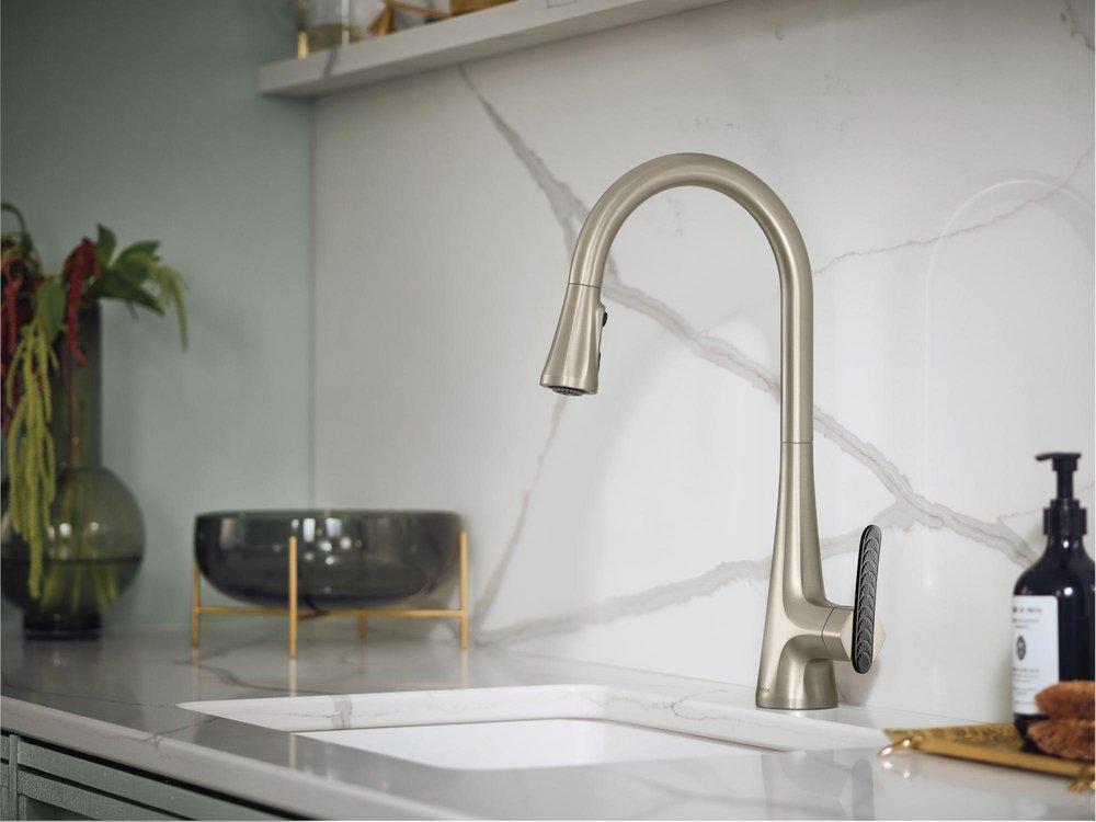 MOEN Moen S7235NL Sinema Single Handle Pull Down Kitchen Faucet in Polished Nickel