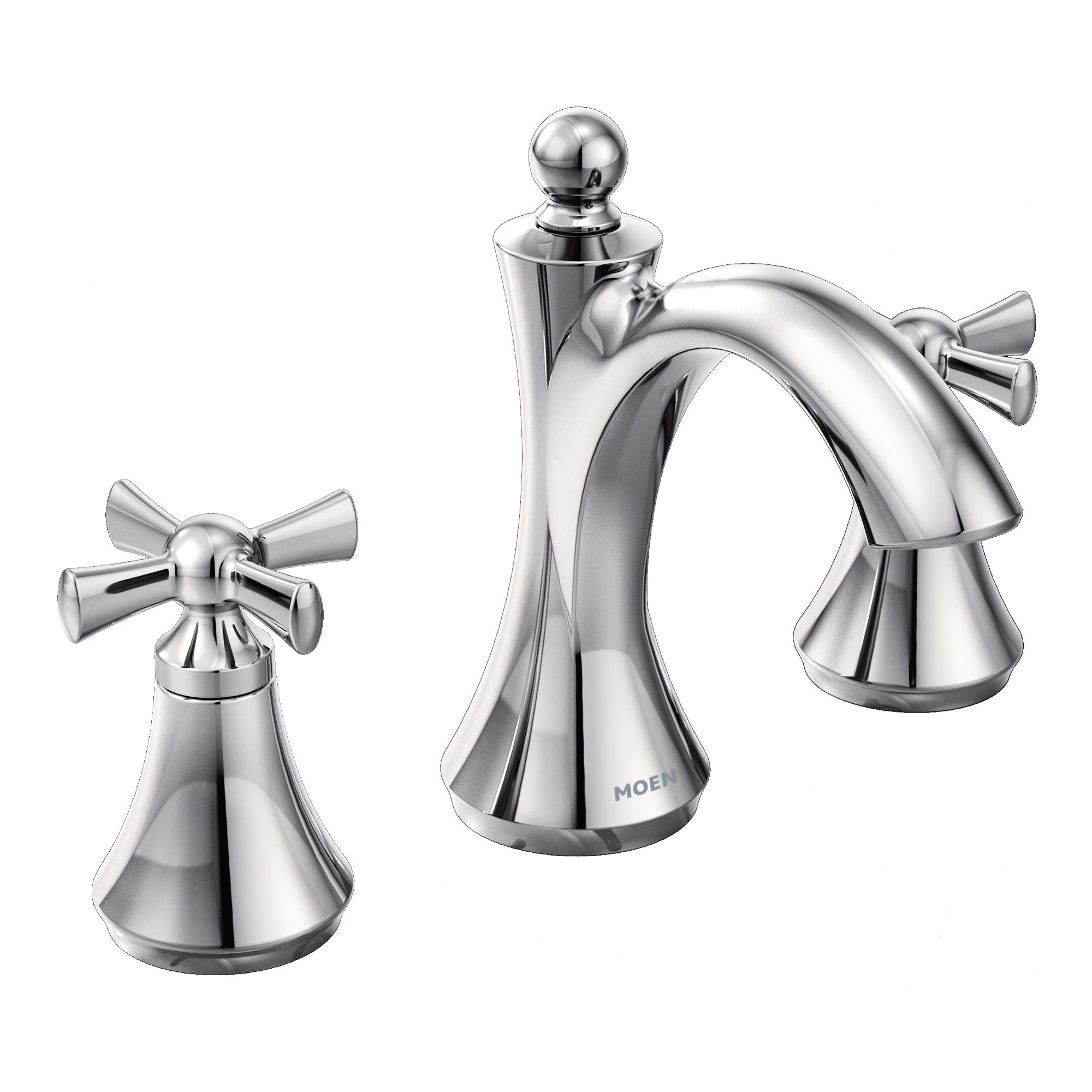 MOEN Moen T4524 Wynford Two Handle Widespread Bathroom Sink Faucet in Polished Chrome