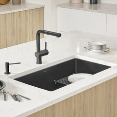 BLANCO BLANCO 440149 Precis 32 x 19 in. No Hole Granite Composite Single Bowl Undermount Kitchen Sink