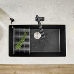 BLANCO BLANCO 440149 Precis 32 x 19 in. No Hole Granite Composite Single Bowl Undermount Kitchen Sink