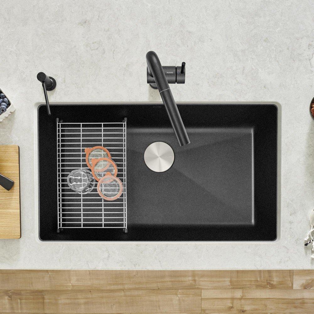 BLANCO BLANCO 440149 Precis 32 x 19 in. No Hole Granite Composite Single Bowl Undermount Kitchen Sink
