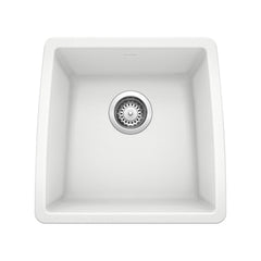 BLANCO BLANCO 440081 Performa 17-1/2 x 17 in. Single Bowl Undermount Bar Sink No Hole White
