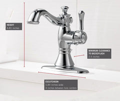 DELTA FAUCET Delta Faucet 597LF-MPU Cassidy Single Handle Bathroom Faucet Chrome