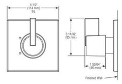 DELTA FAUCET Delta Faucet T11853-RB Vero 3-Setting 2-Port Diverter Trim