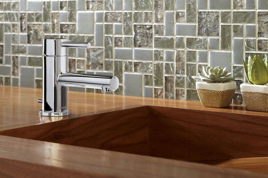 MOEN Moen 6191 Align Single Handle Low-Arc Bathroom Faucet in Chrome