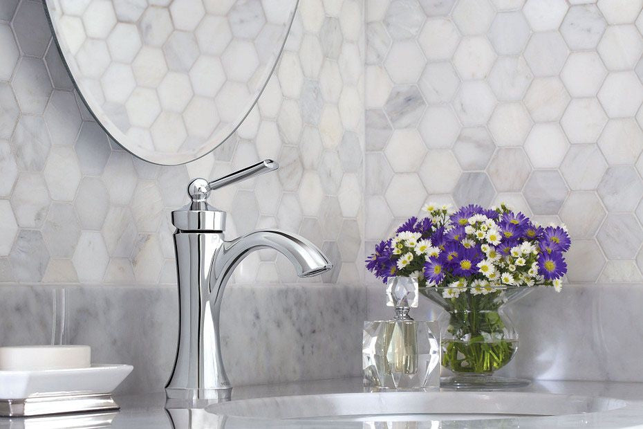 MOEN Moen 4500 Wynford Single Handle Monoblock Bathroom Sink Faucet in Chrome