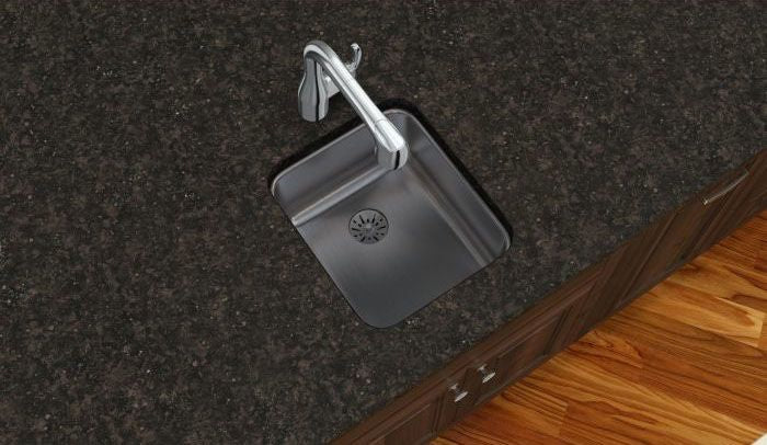 ELKAY Elkay ELUH1418 Lustertone Classic Stainless Steel 16-1/2 x 20-1/2 x 7-7/8 Single Bowl Undermount Sink