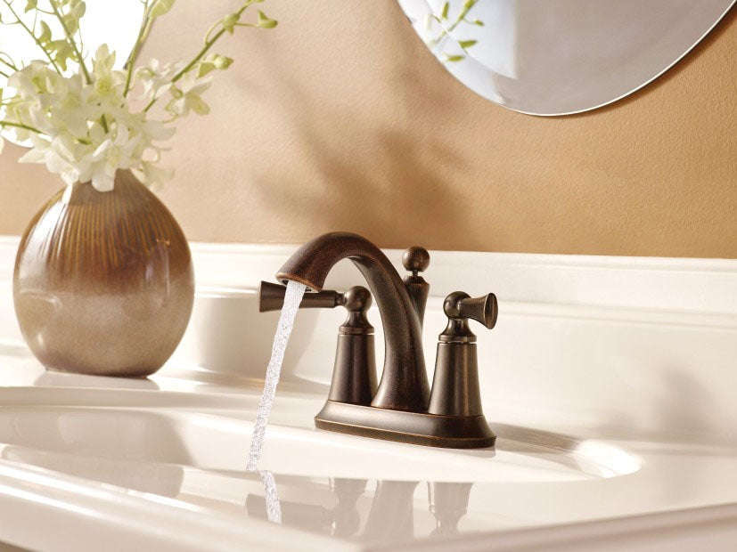 MOEN Moen 4505 Wynford Chrome Two-Handle Bathroom Faucet