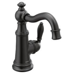 MOEN Moen S42107BL Weymouth Single Handle Monoblock Bathroom Sink Faucet in Matte Black