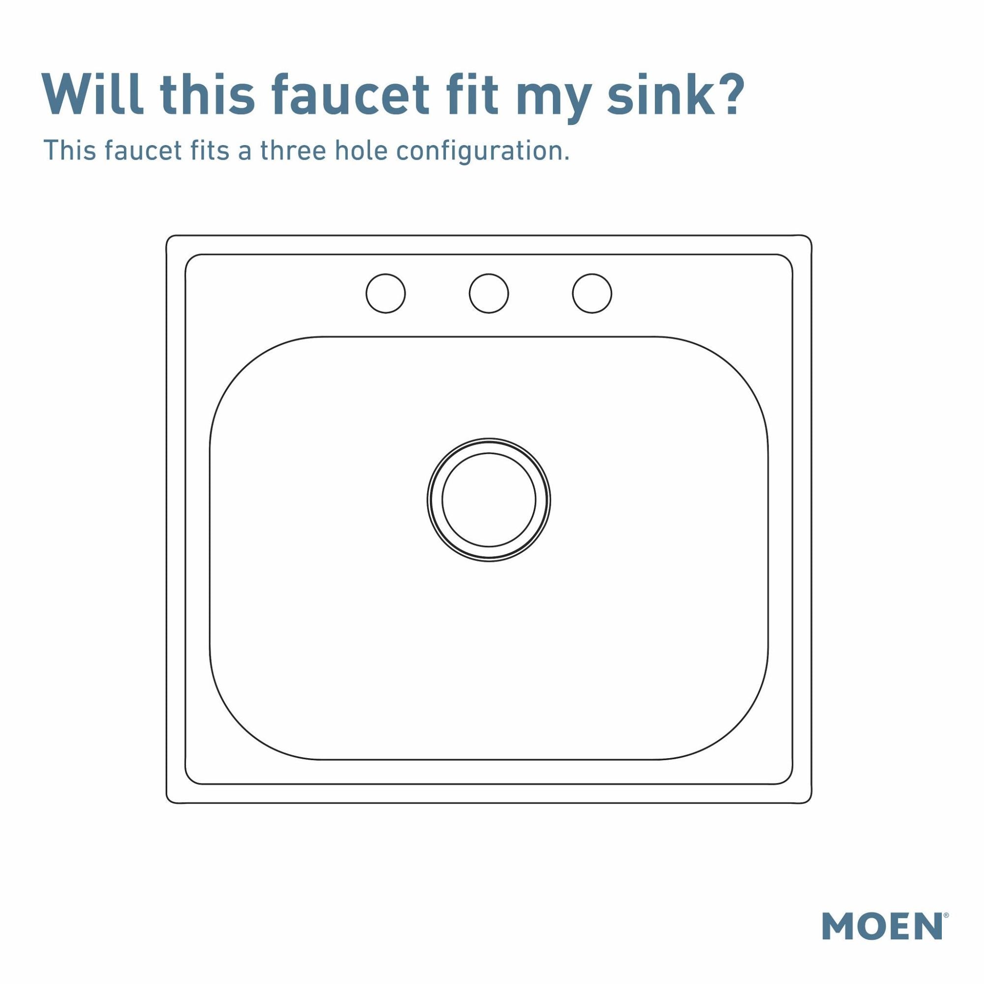 MOEN Moen S711SRS Spot Resist Stainless One-Handle Kitchen Faucet