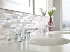 MOEN Moen T6920 Rizon 8 in. Widespread 2-Handle Bathroom Faucet Trim Kit in Chrome