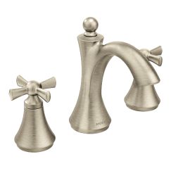 MOEN Moen T4524BN Wynford Two Handle Widespread Bathroom Sink Faucet in Brushed Nickel