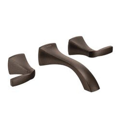 MOEN Moen T6906ORB Voss Two Handle Wall Mount Widespread Bathroom Sink Faucet in Oil Rubbed Bronze