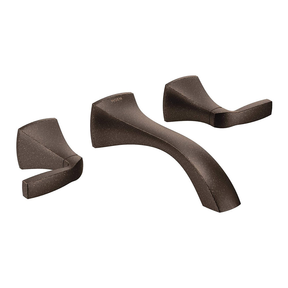 MOEN Moen T6906ORB Voss Two Handle Wall Mount Widespread Bathroom Sink Faucet in Oil Rubbed Bronze