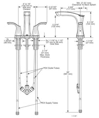 DELTA FAUCET Delta Faucet 3552-SSMPU-DST Tesla Two Handle Widespread Bathroom Faucet Metal Pop-Up