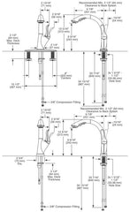 DELTA FAUCET Delta Faucet 4153-AR-DST Linden Single Handle Pull-Out Kitchen Faucet