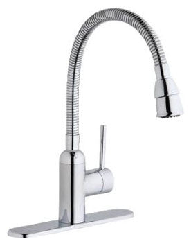 ELKAY Elkay LK2500CR Pursuit Laundry/Utility Faucet with Flexible Spout Forward Only Lever Handle Chrome
