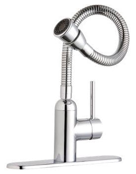 ELKAY Elkay LK2500CR Pursuit Laundry/Utility Faucet with Flexible Spout Forward Only Lever Handle Chrome