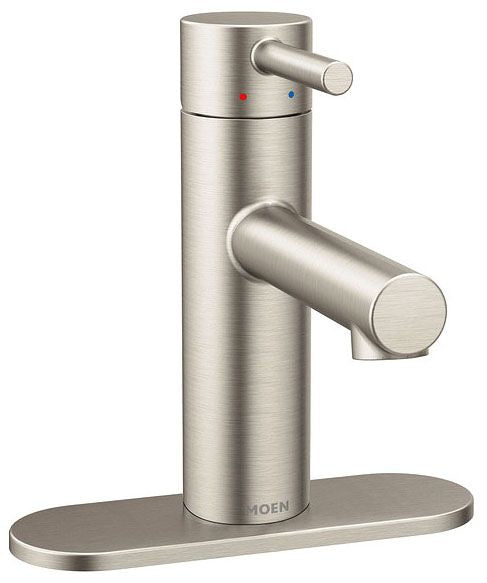 MOEN Moen 6190BN Align Single Handle Lavatory Faucet 1.5 GPM (Brushed Nickel)