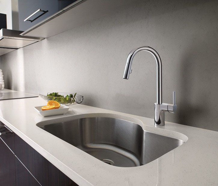 MOEN Moen 7565SRS Align 7565SRS Spot Resist Stainless One-Handle Pulldown Kitchen Faucet