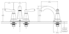 MOEN Moen 6610BN Brantford 2 Handle Centerset Bathroom Faucet with Drain Assembly