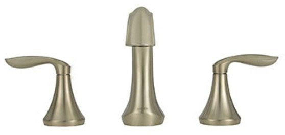 MOEN Moen T6420BN Eva Two Handle Widespread Bathroom Faucet Trim Kit in Brushed Nickel