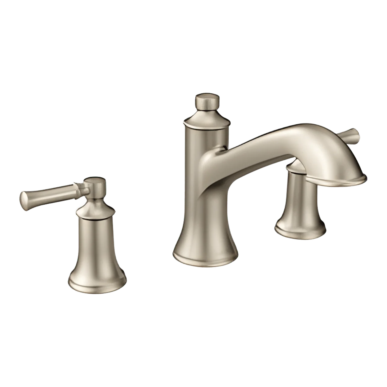 MOEN Moen T683BN Dartmoor Two Handle Roman Tub Faucet in Brushed Nickel (Trim Only)