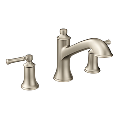 MOEN Moen T683BN Dartmoor Two Handle Roman Tub Faucet in Brushed Nickel (Trim Only)