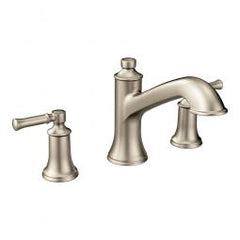 MOEN Moen T683BN Dartmoor Two Handle Roman Tub Faucet in Brushed Nickel (Trim Only)
