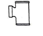 TYLER PIPE Tyler Pipe 008071 Tapped Sanitary Tee 4 x 4 x 2 in No-Hub