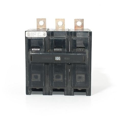 EATON EATON BAB3100H Type BAB Quicklag Industrial Thermal-Magnetic Circuit Breaker, 240 VAC, 100 Amp, 10 kAIC, 3-Pole