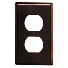 LEVITON Leviton 85003 1-Gang Duplex Receptacle Wall Plate Standard Size