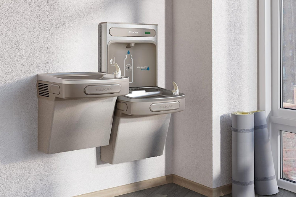 ELKAY Elkay EZSTL8WSLK Bottle Filling Station and Water Cooler Non-Filtered 8 GPH