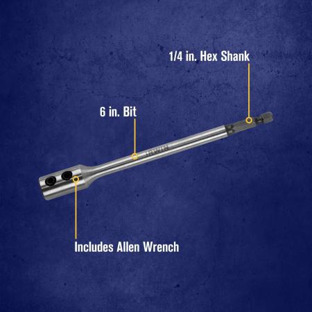 IRWIN IRWIN 88702 FLAT BIT 6 EXT