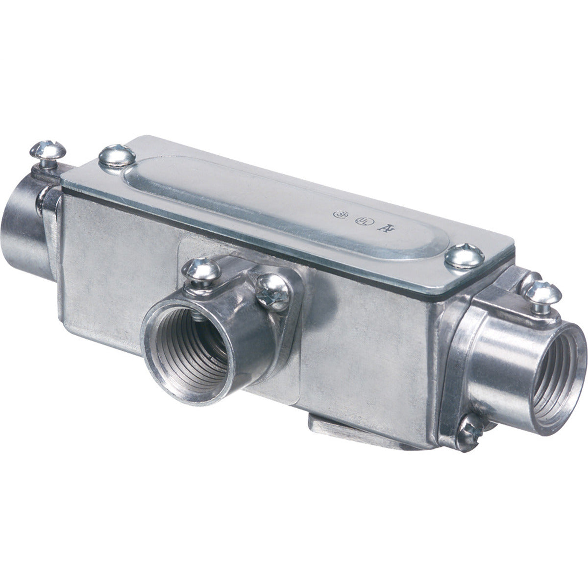ARLINGTON Arlington 930 Copper Free Aluminum Die-Cast 5-in-1 Conduit Body 1/2 In Hub 4.8 Cu-In