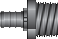 HEATLINK Heatlink 17552 1/2 inches PEX x 3/4 inches MNPT HPP adapter