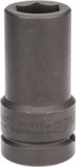 PROTO Proto J10027ML Impact Socket 1 in Drive 27mm 6-point