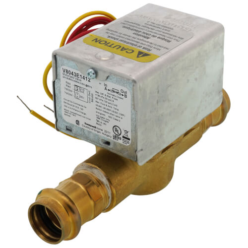 RESIDEO Resideo V8043E1412 3/4 Viega Propress Connection Zone Valve w/ End Switch