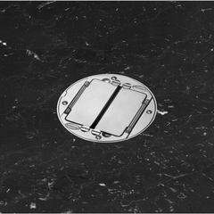Hubbell S1TFCAL Cast Aluminum Concrete Floor Fire Rated Poke-Through Universal Tile Flange and Cover