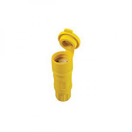 LEVITON Leviton 25W49 Locking Connector 1-Phase Grounding Watertight Cable Mount 250 VAC 15 A NEMA L6-15R