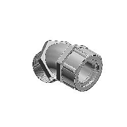 ABB ABB 2204 T&B Strain Relief Connector M.I. 1/2 in Trade 1/2 to 5/8 in Cable Openings