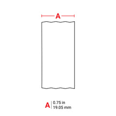 Brady M21-750-499 Label Nylon 0.75in x 16ft BK/WT