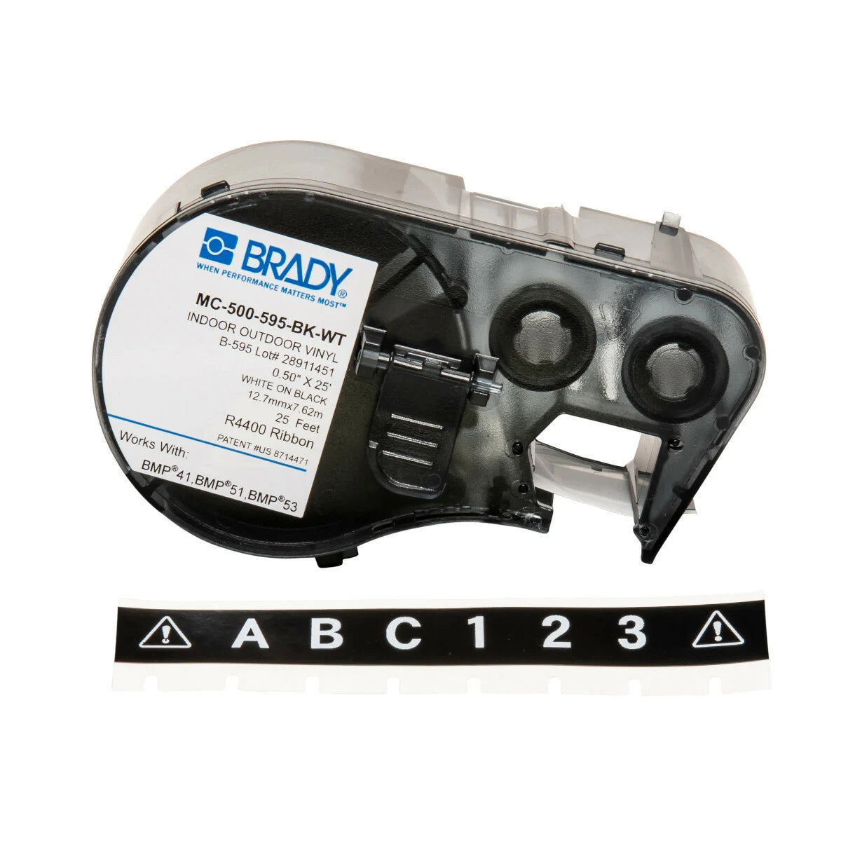 BRADY MC-500-595-BK-WT MARKING & LABELING